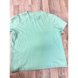 Polo Ralph Lauren Men's Short Sleeve T-Shirt Mint Green Pony Logo Size XL